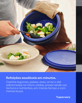 Panela para Micro-Ondas Micro Urban Plus Tupperware 3L Mar Profundo