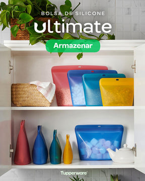 Saco de Silicone Multiuso G Ultimate Tupperware Azul 1,7L