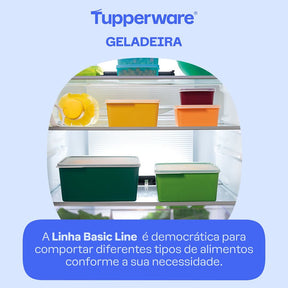 Pote Hermético Tupperware Basic Line Verde Grama 160ml