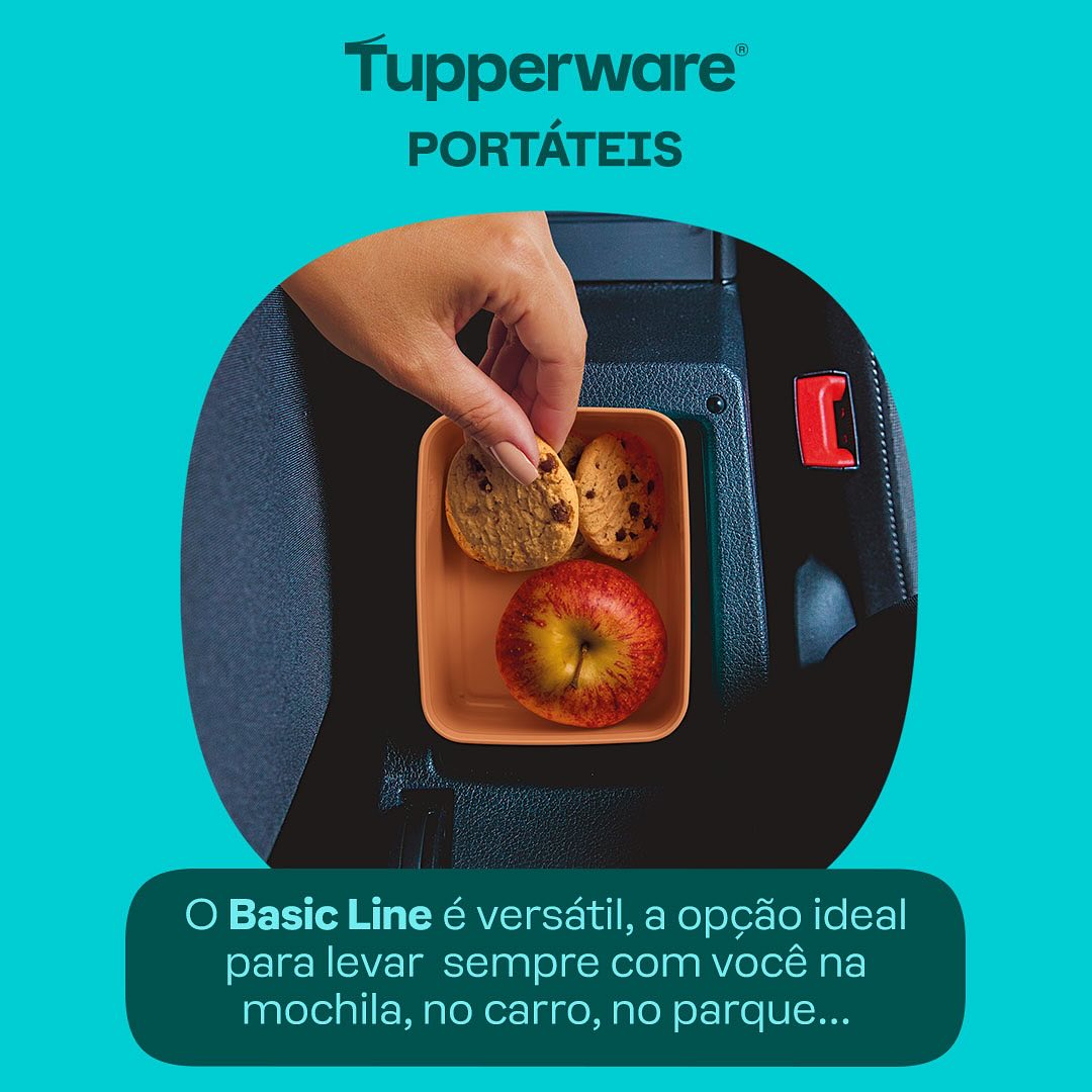 Pote Hermético Tupperware Basic Line Laranja Natural 160ml