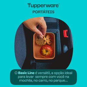 Pote Hermético Tupperware Basic Line Laranja Natural 160ml