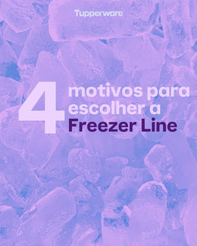 Pote Hermético para Congelamento Tupperware Freezer Line Roxo Ametista 2,5L