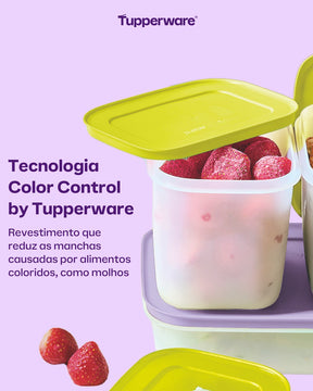 Pote Hermético para Congelamento Tupperware Freezer Line Verde Margarita 1,1L