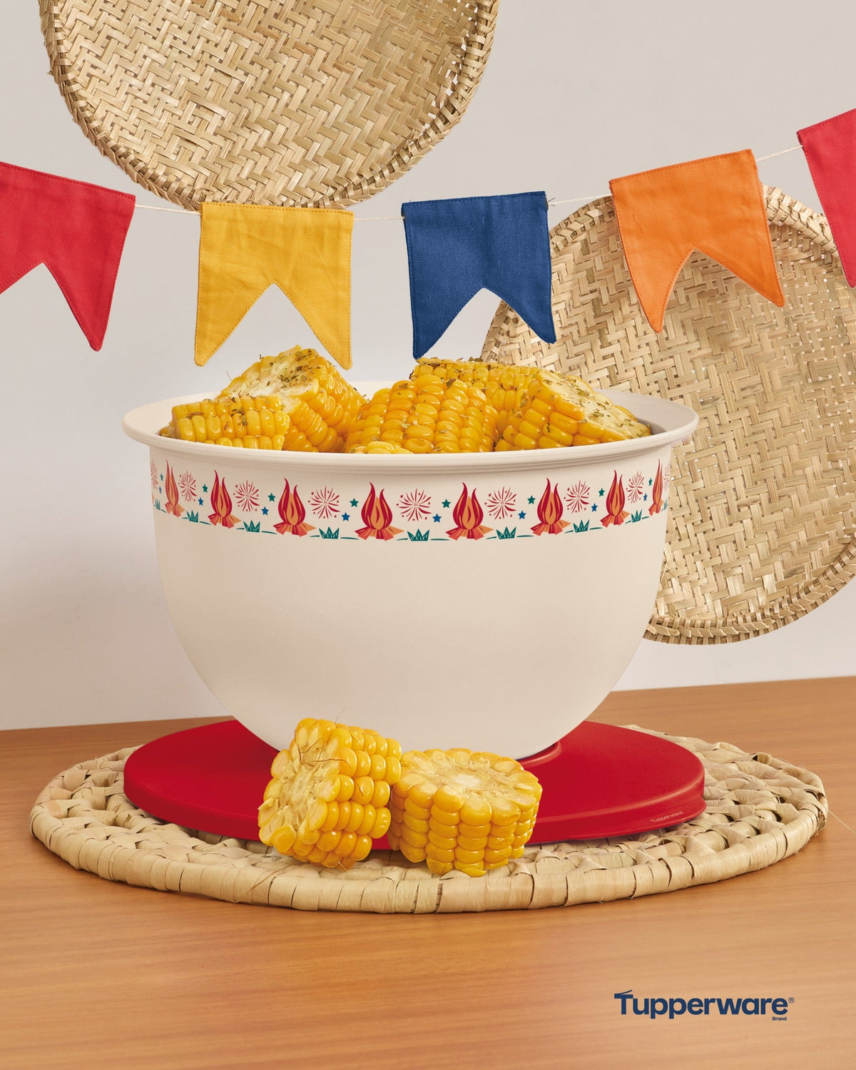 Tigela Bowl Murano Tupperware Festa Junina Sabor De Arraiá 2,5L