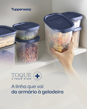 Pote Hermético One Touch Fresh Tupperware Azul 1,8L