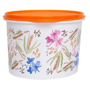 Pote para alimentos Tupper Caixa Farinha Tupperware Floral 1,8Kg