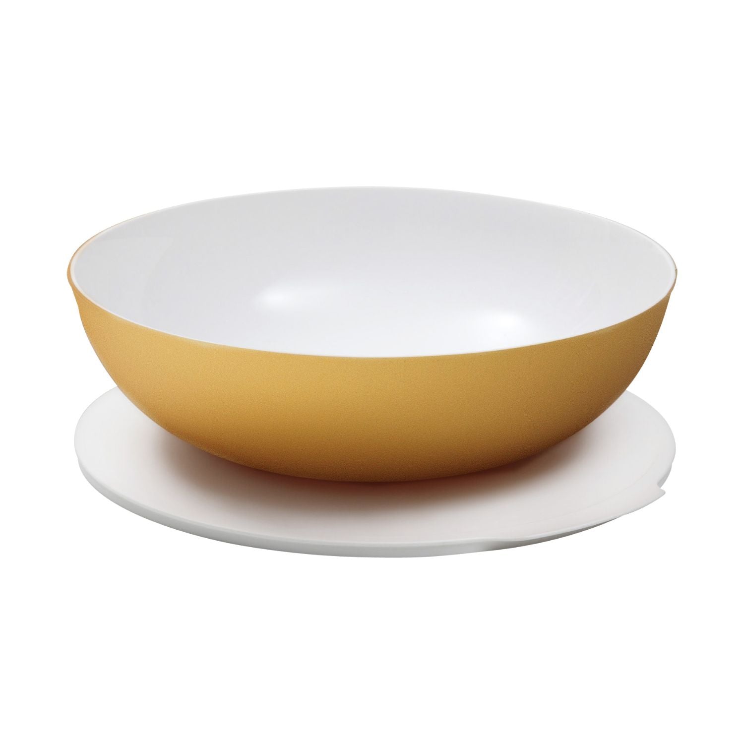 Tigela com Tampa Allegra Tupperware 3,5L Dourado com Branco