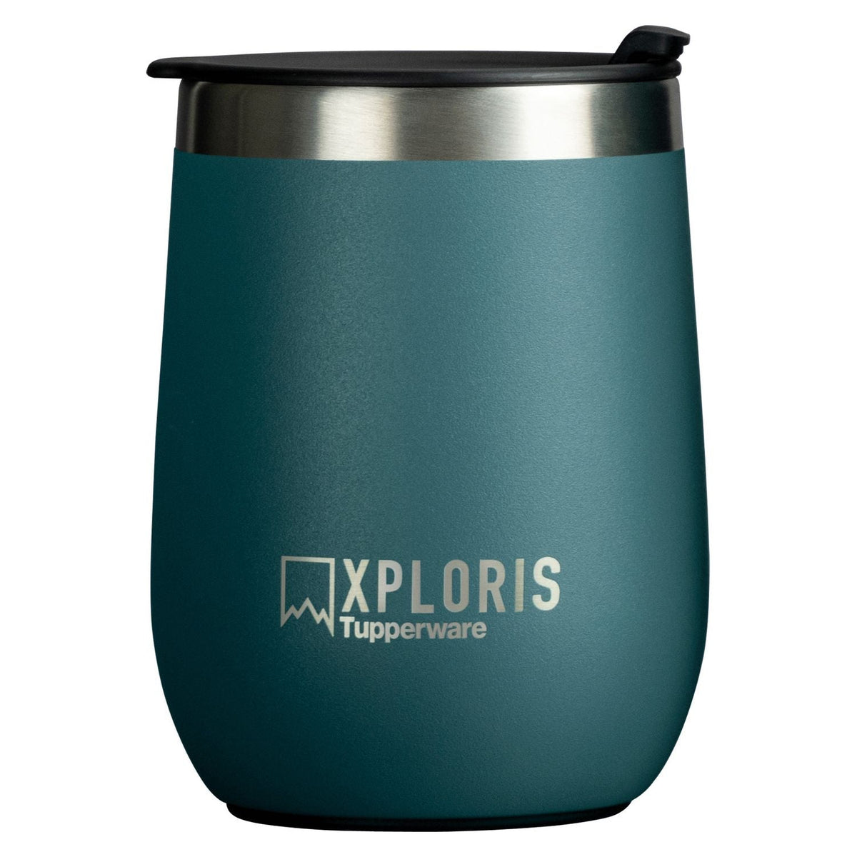 Copo Térmico Com Tampa Xploris Tupperware 230ml Mistério Azul
