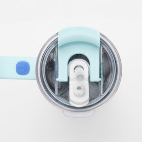 Copo Térmico Big T Com Canudo Tupperware Azul Claro 1,1L