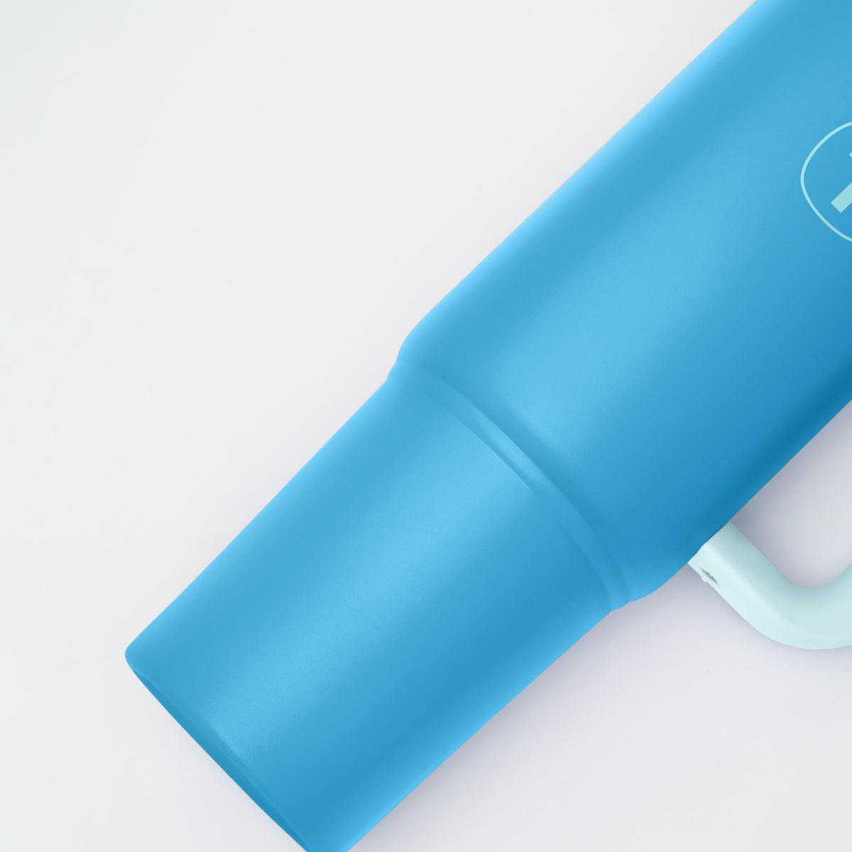 Copo Térmico Big T Com Canudo Tupperware Azul Claro 1,1L