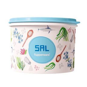 Pote para alimentos Tupper Caixa Sal Tupperware 1,3Kg Floral