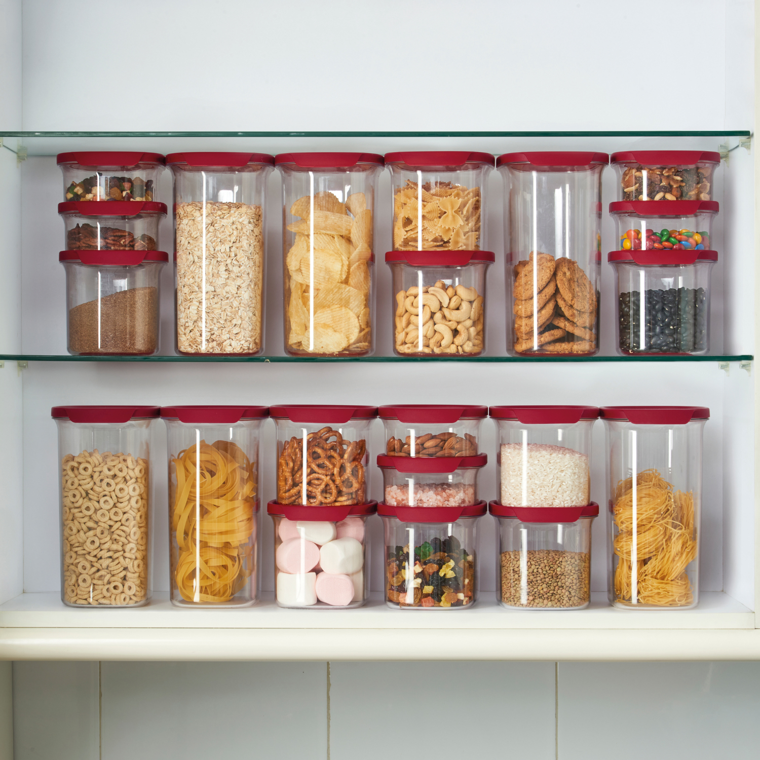 Pote Hermético Ultra Clear Tupperware 2,2L Vermelho