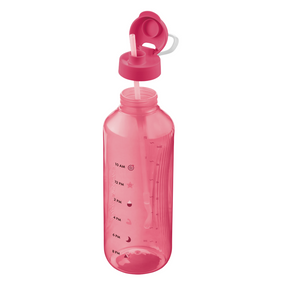 Garrafa de Água Tupperware Aquavibe com Canudo Flexível 2L Rosa