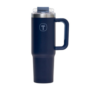 Copo Térmico Big T Com Canudo Tupperware Azul 1,1L