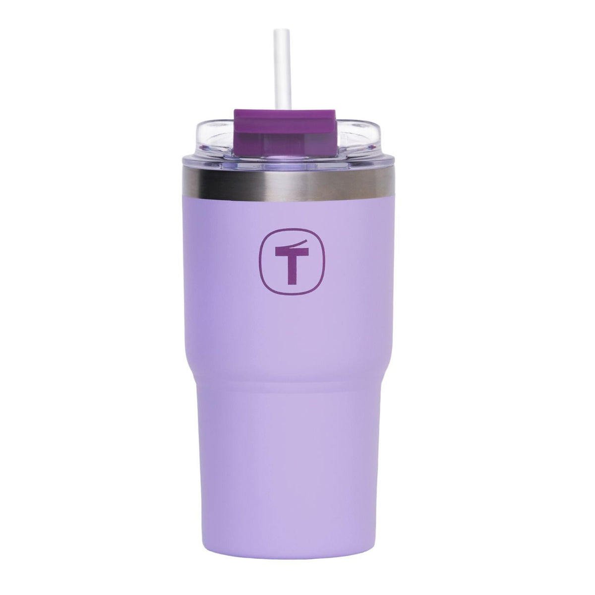 Copo Térmico Big T Com Canudo Tupperware Lilás 630ml