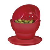 Escorredor de Alimentos Serve E Conserva Allegra Tupperware 1L Morango