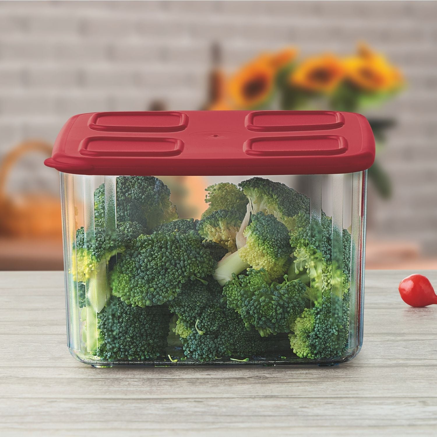 Pote hermetico Tupperware 1,62L Vermelho Clear Mate