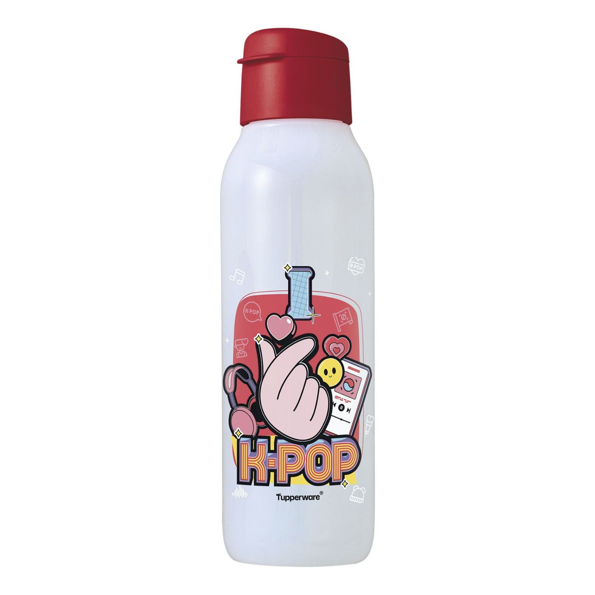 Garrafa de Água Infantil Tupperware Eco Tupper K-Pop Love 750ml