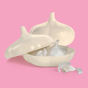 Pote para Alho Tupper Tupperware Branco