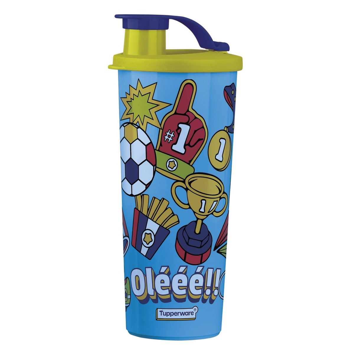 Copo Infantil com Bico Tupperware Hora Do Jogo Azul 470ml
