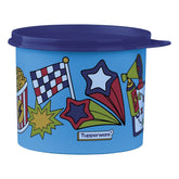 Pote Hermético Infantil Tupperware Redondinha Hora Do Jogo Azul 500ml