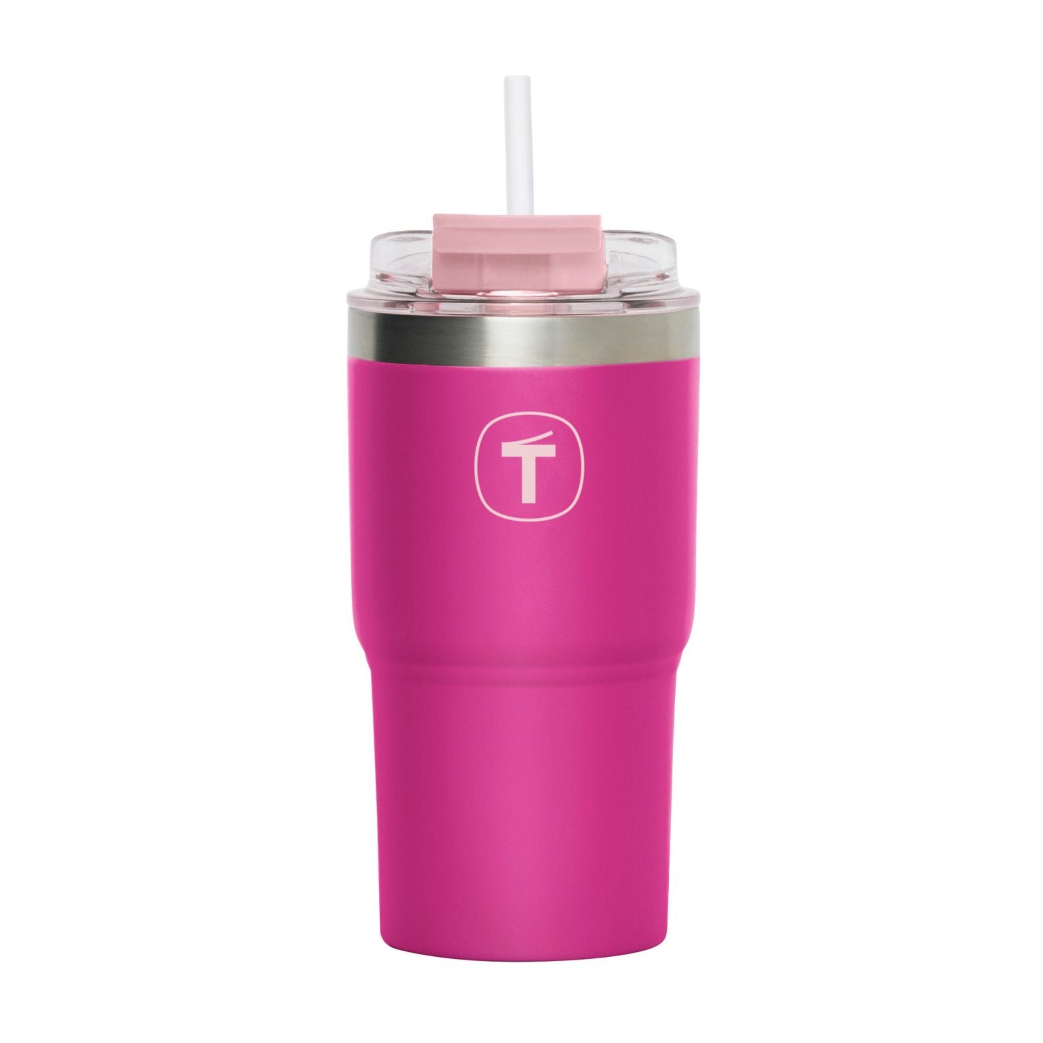 Copo Térmico Big T Com Canudo Tupperware 630ml Rosa