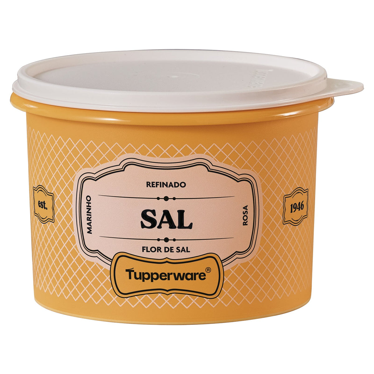 Pote de Sal Tupperware Essences Laranja 1,3kg