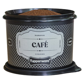 Pote de Café Tupperware Essences Preto 700g