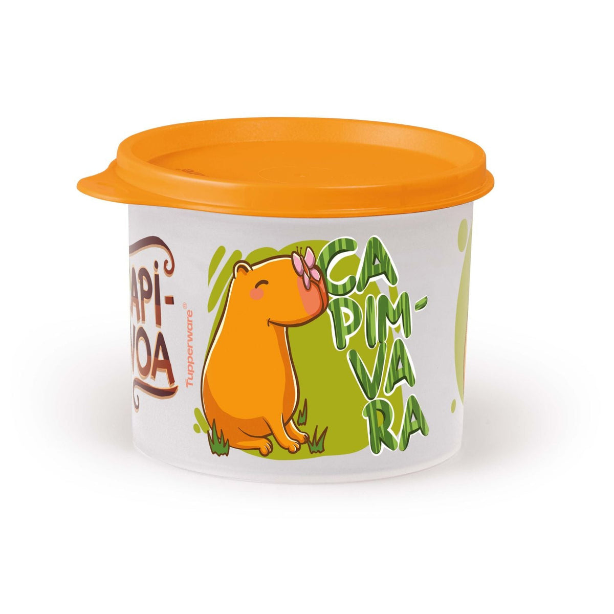 Pote Hermético Infantil Tupperware Redondinha Capivara 500ml