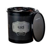 Pote Tupper Caixa Café E Filtro Tupperware Essences Preto 500g e 30 Filtros