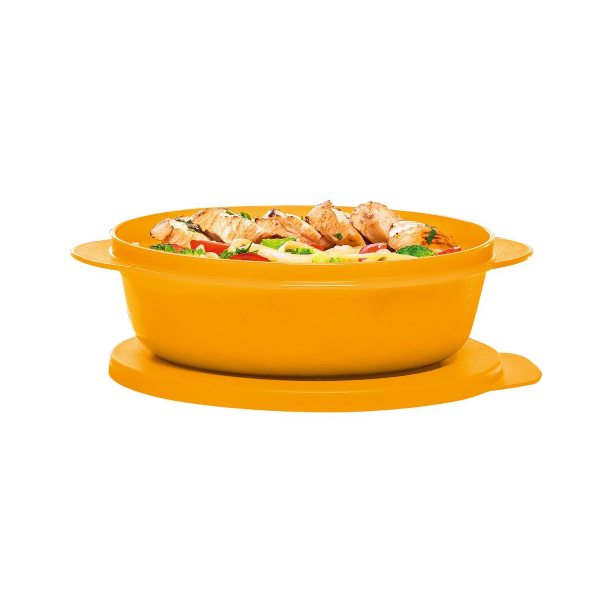 Pote para Micro-Ondas Cristalwave Redonda Tupperware Amarelo 1L
