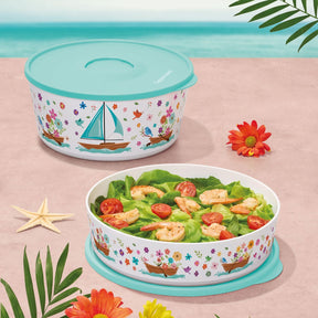 Tigela Ilúmina Tupperware Mar De Flores 2,5L Branco