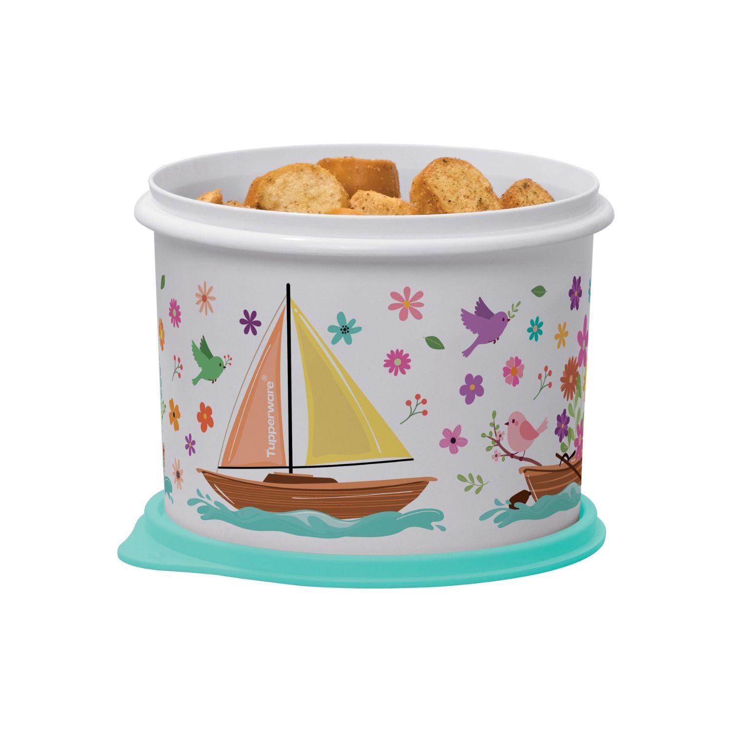 Tupper Caixa Tupperware Mar De Flores 1,7L Branco