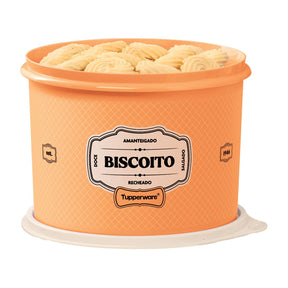Pote de Biscoito Tupperware Essences Laranja 2,4L