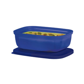 Pote Hermético Refri Safe Retangular Azul Tupperware Marinho 500ml Azul