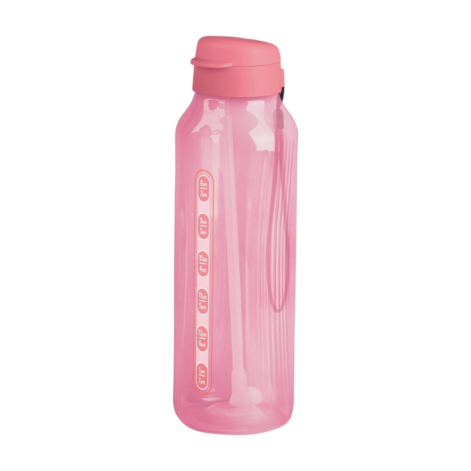 Garrafa de Água Tupperware Aquavibe Com Canudo Flexível 1,2L Rosa Quartzo