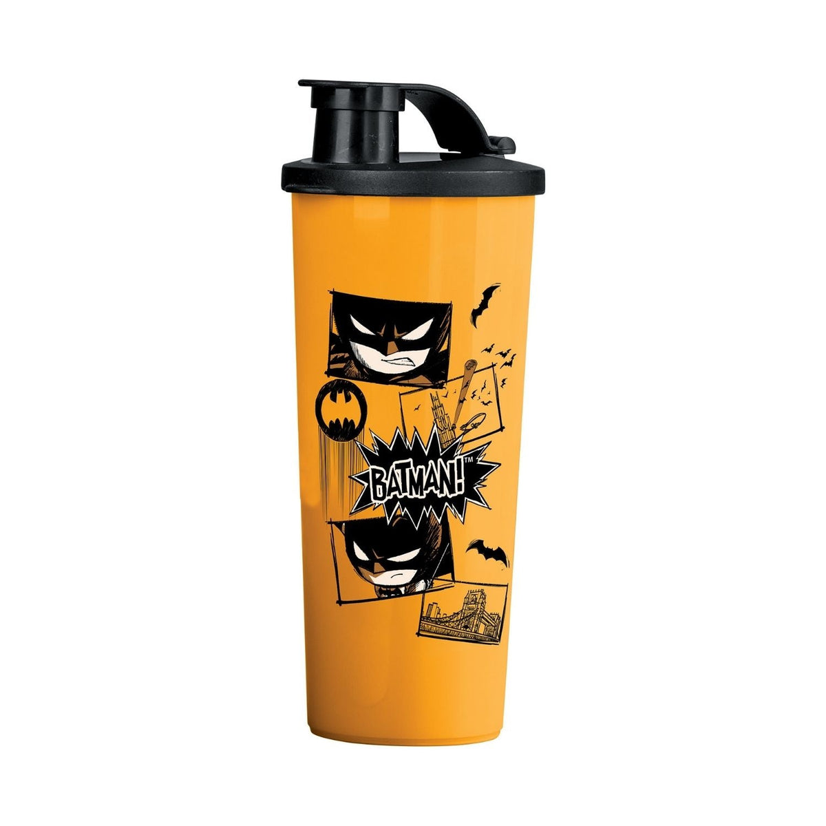 Copo Infantil Tupperware Com Bico Batman Kids 470ml Amarelo