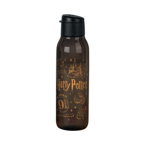 Garrafa de Água Tupperware Eco Tupper Redonda Plus Harry Potter Hogwarts 750ml Preto