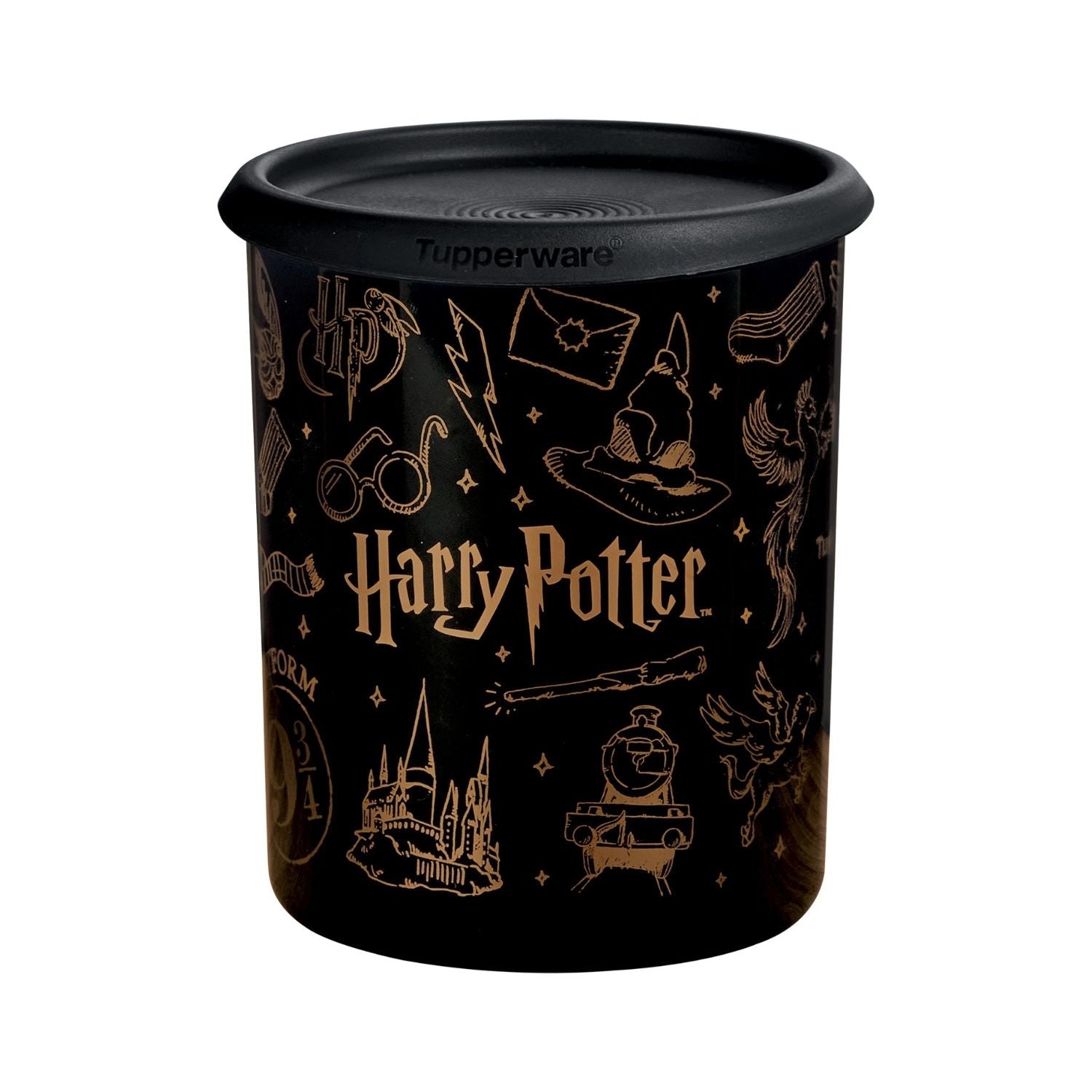 Pote Tupperware Instantânea Mágica Harry Potter Hogwarts 2,25L Preto