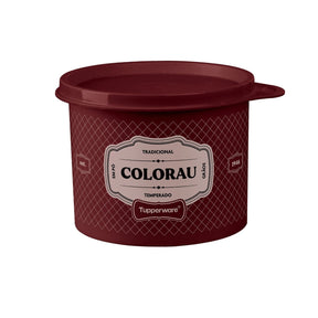 Pote Tupper Redondinha Tupperware Colorau Essences 350g Vinho