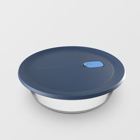 Travessa de Vidro com Tampa Tupperware Vitrea Redonda 1,7L